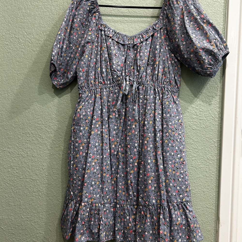 Floral Puff Sleeve Dress